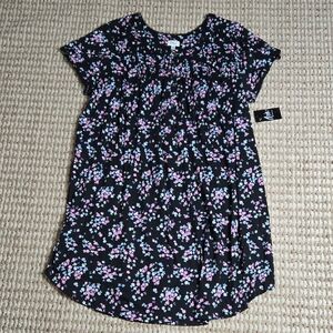 Aria Collection Short Sleeve 3X Nightgown 22W - 24W Plus Size Pajama PJ Top